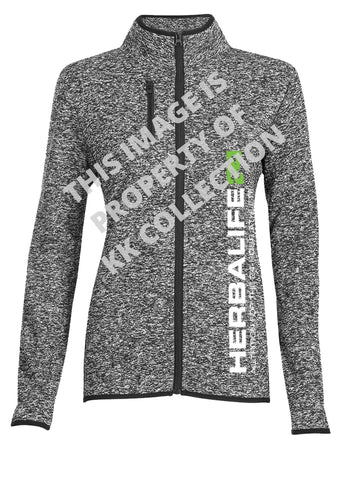 Ladies Premium Thick Sports fleece melange Jacket