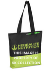 Lime & Black Tote bag with Pen