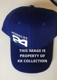 Royal Blue cap with 24 white branding