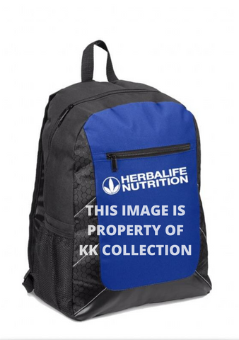 Electric blue Branded backpack