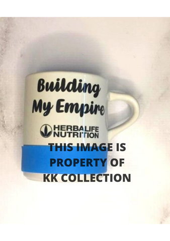 Building my empire Blue Silicone detail mug