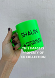 Customized neon green mug with your Name