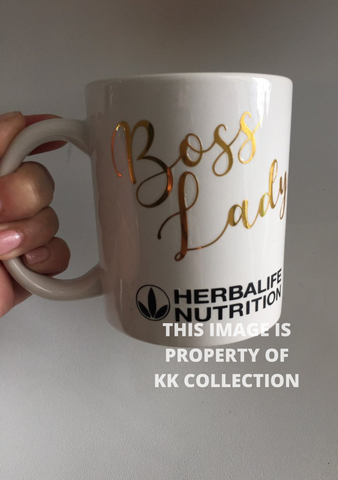 Gold bosslady mug