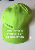 Lime Green cap with small black branding
