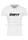 Mens White Tee with 24fit branding