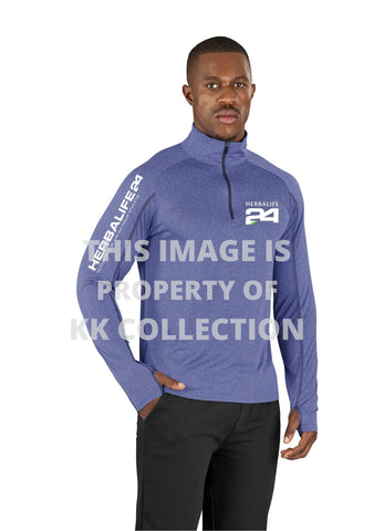 Mens Premium Sports fabric Long sleeve top with earphone guide