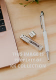 Crystal Branded USB Flash and Pen Set
