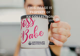 Boss Babe printed glitter mug