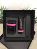 Pink powerbank and Bluetooth speaker gift set