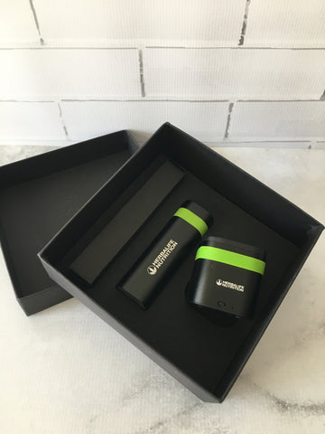 Lime Powerbank and Bluetooth speaker gift set