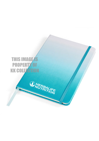 Ombré faded journal turquoise